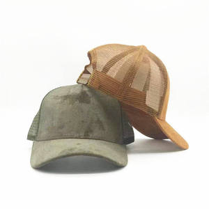 New 5 Panel Solid Embroidery Baseball Cap Women Men Snapback Cap Adjustable Suede Mesh Trucker Hat - Product Image 1