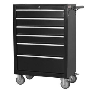 Cassettiera Portautensili a 6 Cassetti con Ruote, Grande Capacità, in Metallo, con Ruote Bloccabili, Organizzatore per Stoccaggio, Personalizzabile OBM OEM - Product Image 1