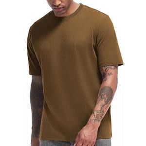 เสื้อยืดผู้ชายไซส์ใหญ่ สไตล์ไฮสตรีท ผ้าฝ้าย 100% ระบายอากาศได้ดี สีพื้น สำหรับฤดูร้อน - Product Image 1