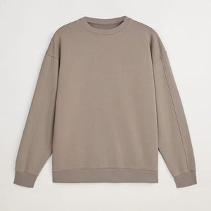 เสื้อสเวตเชิ้ตผ้าฝ้ายสีพื้นแบบเรียบง่าย ออกแบบเองได้ตามสั่ง ขายส่ง คุณภาพสูง สำหรับผู้ชายและผู้หญิง แบบสวมหัว - Product Image 1