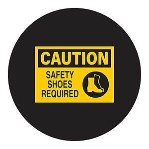 Señal de Seguridad Brady GOBO, Señal de Advertencia para Calzado en Obras, PVC/PC, 1.48 Pulgadas de Diámetro - Product Image 3