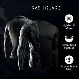 Premium Full Sleeve Rash Guard Durable <b>Athletic</b> Sportswear Manufacturer Wholesale Supply - Product Image 4