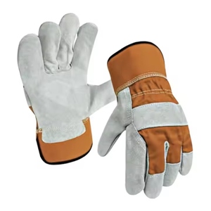 Guantes de Seguridad de Cuero Vacuno Reforzado, para Trabajo Industrial, Jardinería, Protección de Manos Suave y Cómoda, Transpirables, con Certificación CE - Product Image 4