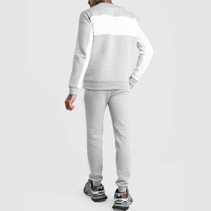 Ensemble de survêtement pour homme, sweat-shirt et pantalon en coton et polyester, coupe ample, respirant, pour le sport et les occasions décontractées - Product Image 2