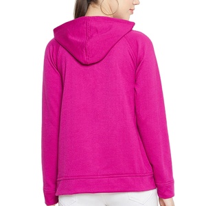 Sudadera con capucha informal de manga larga de gran tamaño para mujer, venta al por mayor, sudaderas y sudaderas con capucha de algodón de Invierno para mujer - Product Image 3