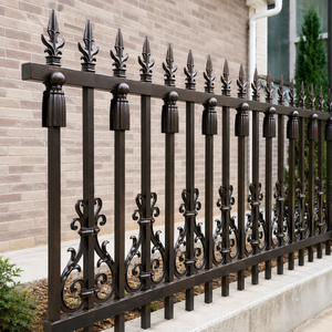 Barrière décorative moderne en aluminium avec pointe de sécurité, finition résistante à la rouille, pour balcon de villa, escalier, extérieur, conception de sécurité - Product Image 1