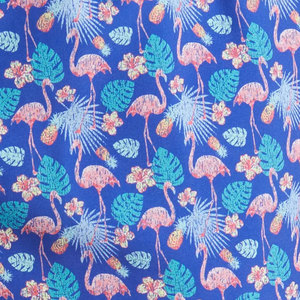 Pantalones cortos de baño con estampado de flamencos para hombre, pantalones cortos informales con cordón en la cintura de secado rápido, pantalones cortos con estampado azul para caminar en la playa - Product Image 5