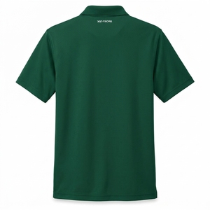 Polo de pickleball unisexe, anti-transpiration, manches courtes, couleur unie, logo sur le devant, coupe classique adulte, logo personnalisé - Product Image 4