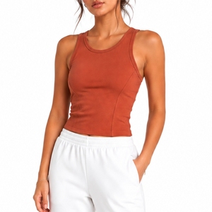 Débardeur personnalisé pour femme, coupe confortable, style été, en coton doux, tissu léger pour femme - Product Image 1