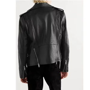 Hot Sale High Quality Men's Leather <b>Jacket</b> Plus Size Standing Collar Zipper Leather <b>Jacket</b> Men - Product Image 3