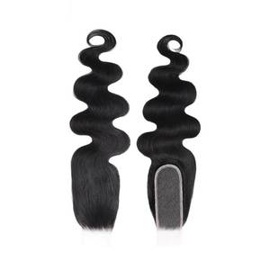 ผมอินเดียแบบลอน HumaLoosen Hair Lace Closure ผมแท้แบบ Remy ลอนลึก ติดง่าย สไตล์ที่ 1 - Product Image 1