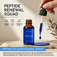 Sérum de collagène peptidique, peptides de cuivre, acide hyaluronique |   Sérum bleu raffermissant anti-rides pour le visage |   30 ml OEM/ODM Logo personnalisé