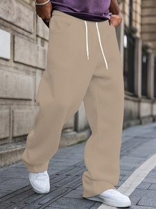 Pantalon de survêtement ample pour homme, coupe large, molleton épais, idéal pour le jogging et l'entraînement - Product Image 4