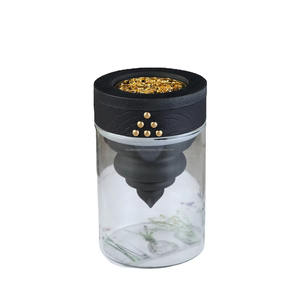 Mabkhar, juego de quemador de incienso de madera blanca con patrón de estrella, mango de madera de forma redonda para uso decorativo de Iglesia, hogar o boda - Product Image 2