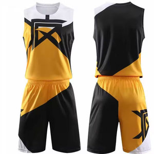 Ensemble de maillots de basket-ball pour hommes, noir et bleu sarcelle, col en V, sans manches, en polyester anti-humidité, coupe athlétique, toutes saisons - Product Image 4