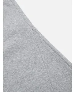 Wide Leg Casual Mid <b>Light</b> Silhouette <b>Rope</b> Drawstring French Men Super Baggy Barrel Breathable 500gsm Blank Sweatpants - Product Image 6