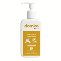 Savon liquide pour les mains Domko de haute qualité, toucher doux, antibactérien, infusé aux minéraux, parfum thé vert, 400 ml, respectueux de la peau, pH 5,5, sans parabène