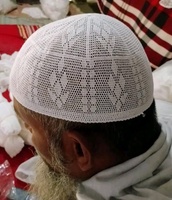Gran oferta, nuevas gorras de oración islámicas con entrepierna de malla de Color sólido Kufi Tupi para hombre de Bangladesh para uso diario