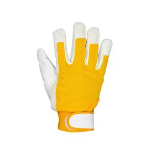 Gants de travail de sécurité pour la maintenance des véhicules, en cuir/polyester, antidérapants, durables, respirants, avec poignets élastiques, industriels - Product Image 6