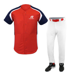 Uniforme de Béisbol para Hombre de Alto Rendimiento, Material Transpirable que Absorbe la Humedad, Conjunto de Pantalones Cortos de Jersey Duraderos, Servicio OEM - Product Image 1