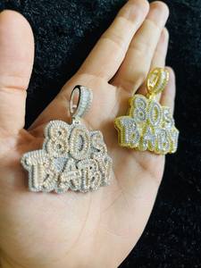 Wholesale Iced Hip Hop Certificated Sterling Silver Fashion Streetwear <b>Necklace</b> <b>Name</b> Letter <b>Custom</b> Mask Pendant Moissanite Party - Product Image 6