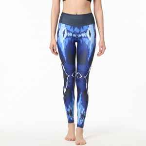 Leggings élégants pour femmes de haute qualité, imprimés sur mesure, vente en gros, taille élastique, motif uni, impression par sublimation - Product Image 2