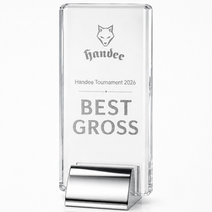 Trophée de golf de haute qualité, trophée de luxe, trophée en cristal haut de gamme, trophée de reconnaissance exécutive, trophée en cristal et métal gravé sur mesure - Product Image 3