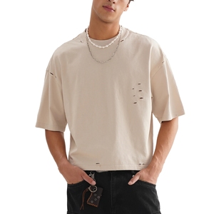 เสื้อครอปท็อปสีดำสำหรับผู้หญิง แขนสั้นทรงเข้ารูป ผ้าฝ้ายวินเทจฟอกสี เสื้อยืดพื้นฐานทรงครอป สไตล์ลำลอง สตรีทแวร์ ทรงเข้ารูป ผ้าถักริบ เหมาะสำหรับใส่ออกไปข้างนอก - Product Image 4