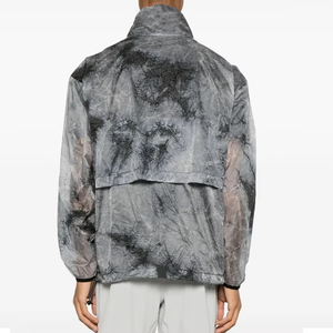 Sudadera de Forro Polar con Cuello Alto y Media Cremallera para Hombre, Estampado Tie-Dye, Ajuste Regular, Informal, Transpirable, de Punto, Manga Larga, para Otoño - Product Image 5