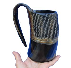 Taza de bebida de cuerno decorativa artística elegante con asa bebiendo taza de cuerno Fabricante y proveedor Super Enterprises - Product Image 5