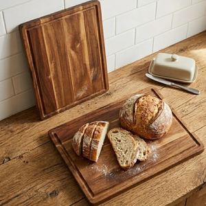 Planche à découper en bois rectangulaire durable pour la cuisine avec motif de grain naturel - Product Image 3