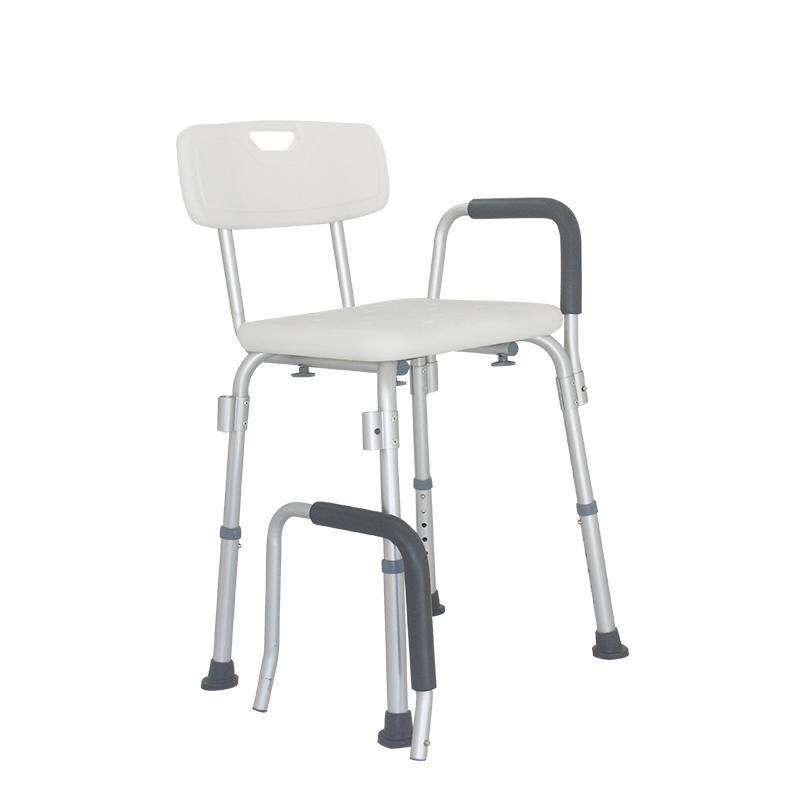 MN-XZY003 Wholesale Aluminum Height Adjustable Backrest Safety Disabled Elderly Bathroom Shower Chair For Senior Adult