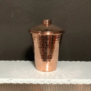 Verre à eau en cuivre le plus vendu, écologique, fait main, martelé, pour usage quotidien - Product Image 3