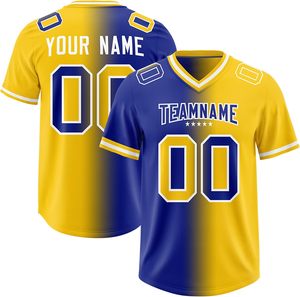 Youth American Football Jersey Polyester <b>Mesh</b> All Over Print Custom Player Name Number OEM Factory Quick Dry Wear - Product Image 3