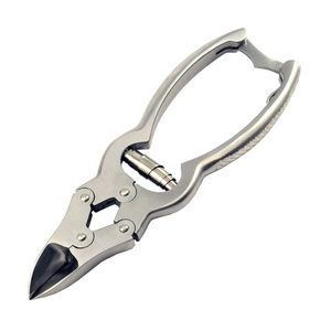 Coupe-ongles robuste en acier inoxydable à double action et lame courbée pour le traitement des ongles incarnés avec verrouillage arrière - Product Image 1