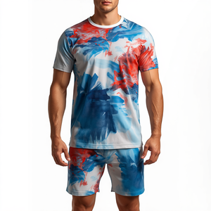 Men Eco-friendly 100% Cotton Casual Summer Solid Shorts <b>Set</b> - Product Image 2