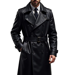 Top Best Quality <b>Men</b> Leather <b>Coat</b> Premium Genuine Leather Jacket Unique Color Custom Branding Wholesale Supplier - Product Image 3