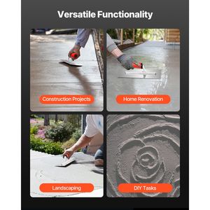 Attrezzo Professionale Ergonomico per Piastrelle, Spatola per Pavimenti in Acciaio Inox con Dentatura Quadrata 10.9 X 4.4, Utensile per Cartongesso con Impugnatura in Gomma Confortevole - Product Image 4