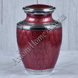 Urna de cremación de aluminio hecha a mano con acabado moderno Hermosa urna de tributo por Axiom Home Accents - Product Image 5