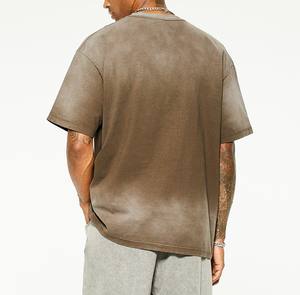 Camiseta de Hombre de Algodón Lavado Estilo Vintage, con Logotipo de Moda, Cuello Redondo y Manga Corta, Estilo Urbano, OEM ODM, Última Tendencia - Product Image 3