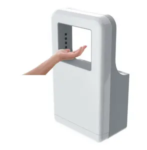 Taiwan HEPA Filtered Vertical high speed Hand Dryer UL Approved 1600W White Model ABS body ADA compliant