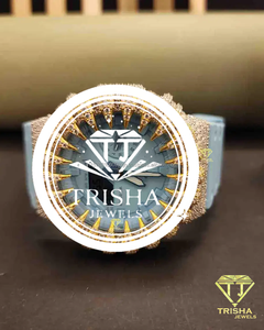 Men Luxury Moissanite <b>Diamond</b> <b>Watch</b> 925 Sterling Silver Fully Iced Out Designer Statement Timepiece - Product Image 1