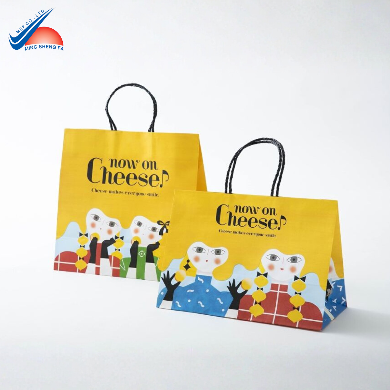 Custom Designed Paper Packaging Bag for Promotional and Retail Use