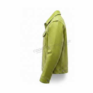Vestes en cuir pour hommes Coder Sports, tendance, durables, personnalisables sur le devant, imperméables et respirantes, doublées de polaire, de haute qualité, vente en gros - Product Image 2