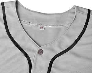 Chemises à Boutons Uni-Colorées Style Hip-Hop Hipster, Maillots de Baseball, Uniformes de Sport pour Hommes et Femmes - Product Image 3