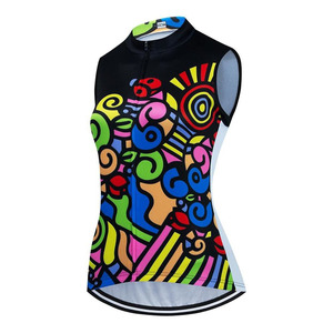 เสื้อแจ็คเก็ตปั่นจักรยานแบบไม่มีแขน MANGOES FASHION สำหรับผู้ชาย ทรงพอดีตัว กันลม แห้งเร็ว ระบายอากาศได้ดี ผลิตจากโพลีเอสเตอร์ 100% สำหรับปั่นจักรยานบนถนน - Product Image 1