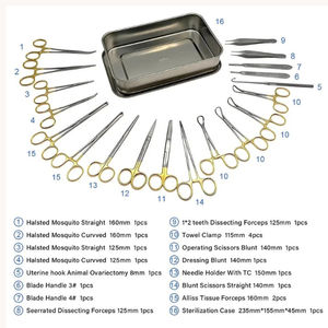 Kit de Instrumentos Quirúrgicos Ortopédicos: Pinzas Adson, Retractores Senn, Tijeras de Acero Inoxidable, Manuales, Aprobados por CE ISO, Venta al por Mayor B2B - Product Image 2