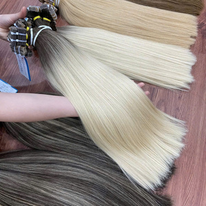 Nouveau produit paquets de cheveux bruts ruban dans les cheveux Super Double dessiné cuticule cheveux alignés prêt à expédier - Product Image 2