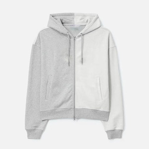 High Quality Eco-Friendly Mens Color Block Hoodie Jacket Full <b>Zip</b> 100% Cotton Oversized Modern Fashion Hoodie - Product Image 4