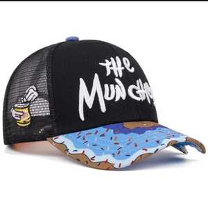 Trucker Hat Adjustable Mesh Cap with <b>Puff</b> Print Character Design Unisex Hip Hop Outdoor Street Style Summer Casual Hat - Product Image 3